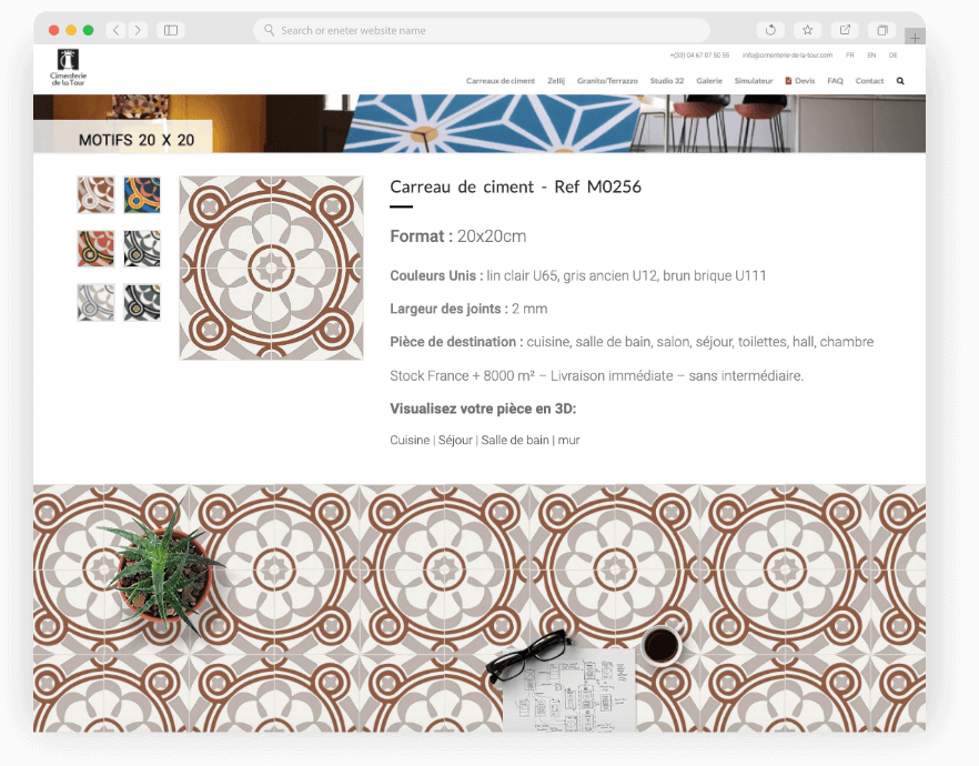 WEBDESIGN - CIMENTERIE DEL A TOUR - CREATION DE SITE INTERNET