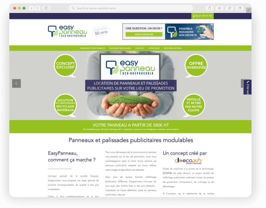 Création WebDesign Site internet Acquisition