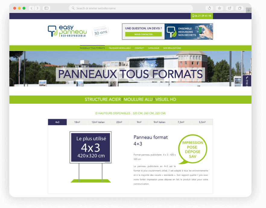 Création WebDesign Site internet Acquisition