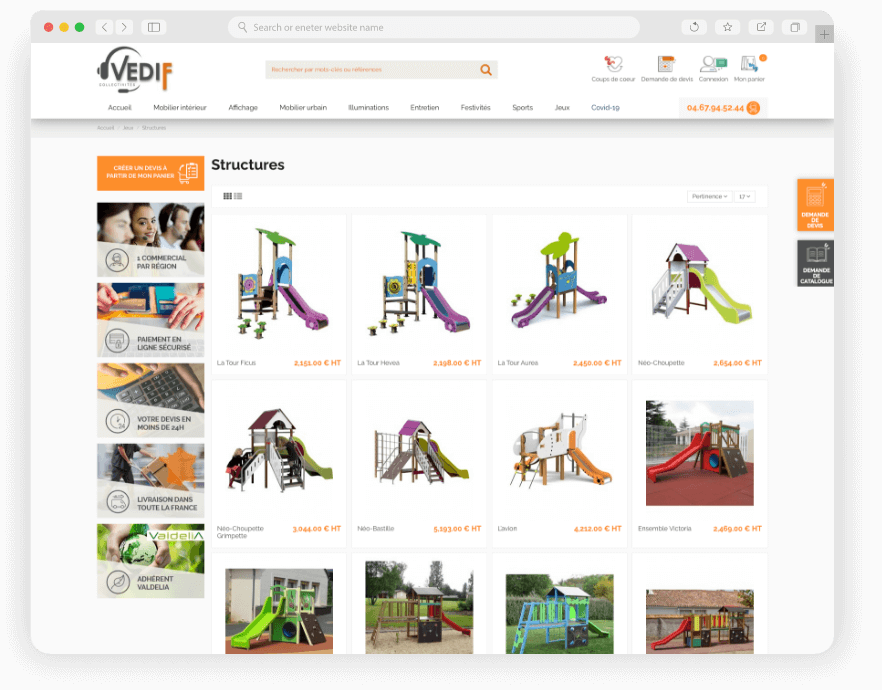 Création WebDesign Site internet Prestashop E-commerce