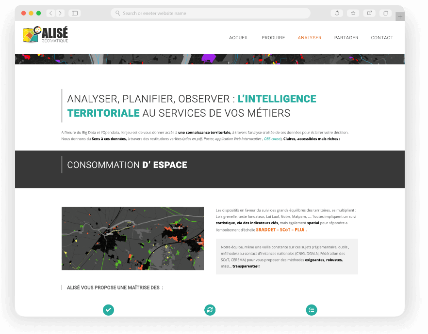 Alisé Géomatique Creation Site Internet Wordpress