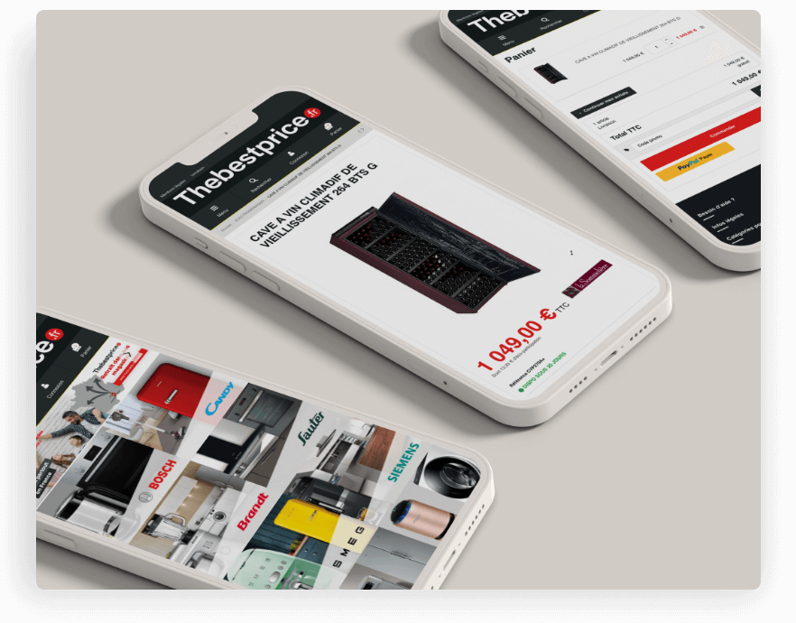 TheBestPrice Création Site E-commerce Vente d'électroménager
