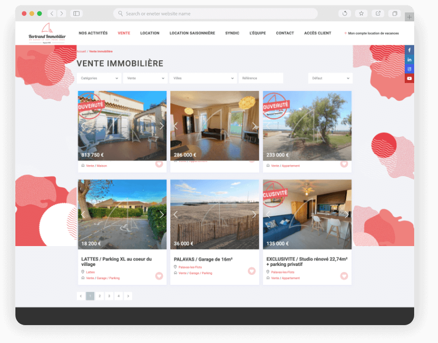 WebDesign Site internet Developpement Référencement