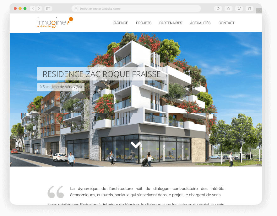 Création de WebDesign Site internet