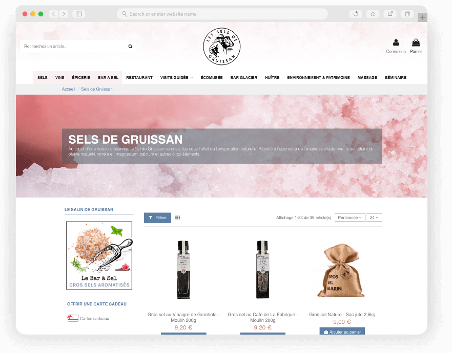 Le Salin De Gruissan Création Site E-commerce Web Design Développement