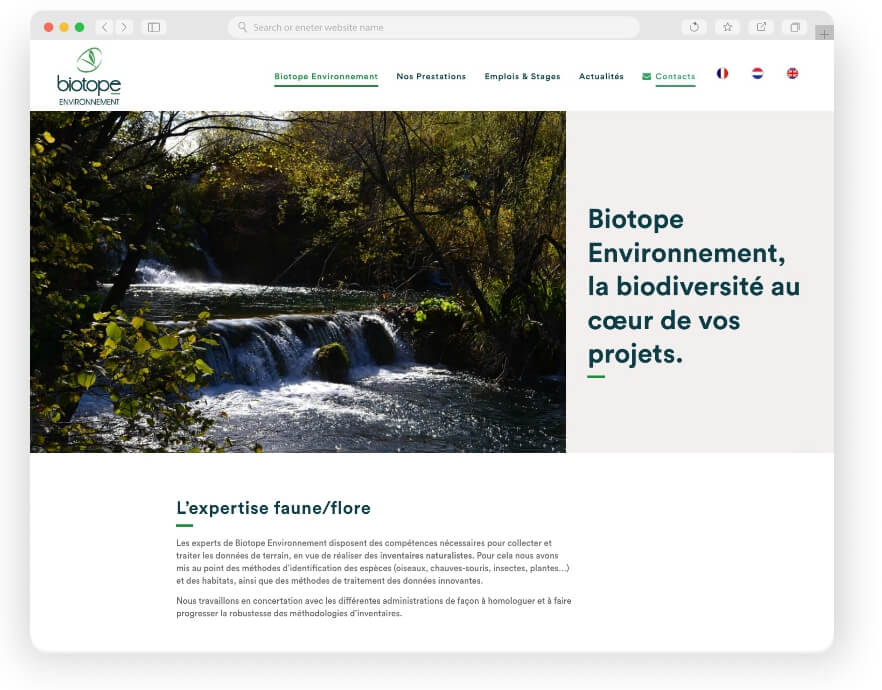 BIOTOPE ENVIRONNMENT - CREATION KEOLE.NET