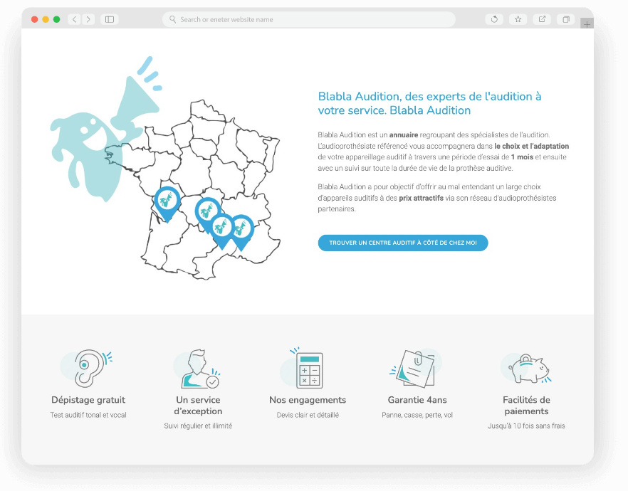 Blabla audition - site web - wordpress - Keole