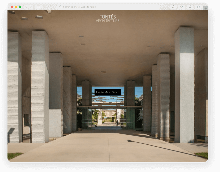 Fontes architecture - realisation de site internet - webdesign - développement - keole