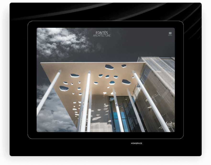 Fontes architecture - realisation de site internet - webdesign - développement - keole