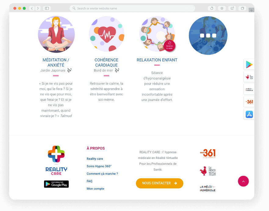 REALITY CARE - site web creation Keole agence web Montpellier