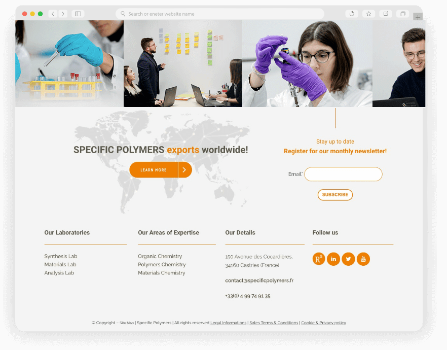 Specific Polymers - creation Keole.net