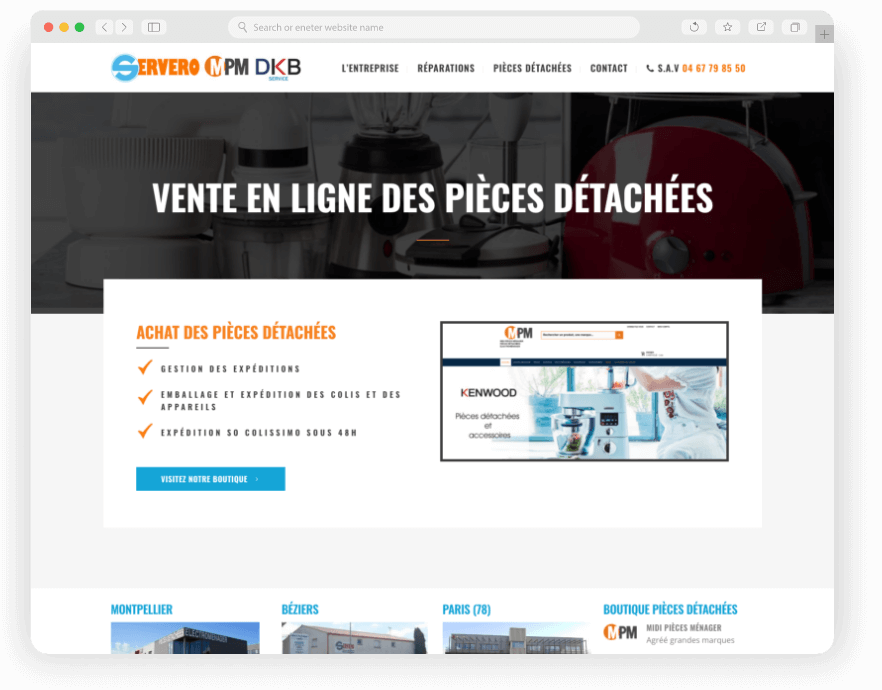 Création WebDesign Site internet Prestashop Keole.net agence web montpellier
