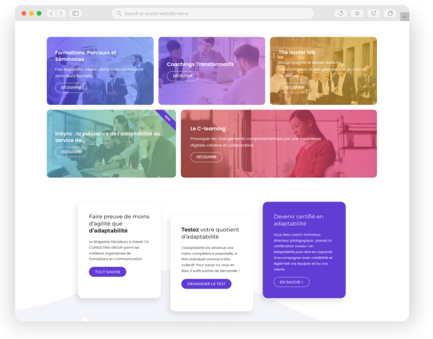 CA CONSULTING GROUP, cabinet spécialisé dans les soft skills, experts en leadership, management, communication, vente et relation client.