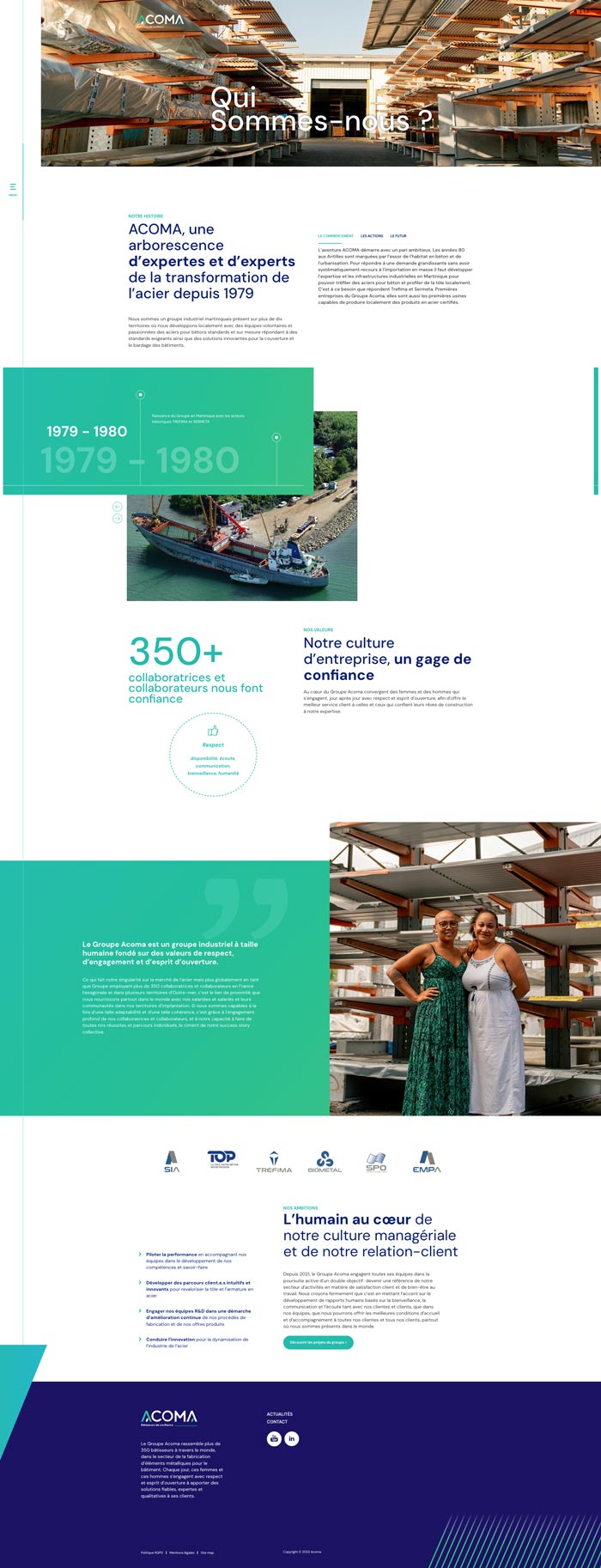 Page interne d'Acoma